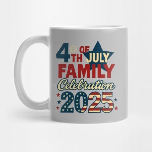4th of July 2025 Family Celebration Matching Group Vintage Mug